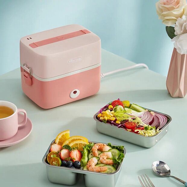 Ланч-бокс Small Bear Electric Lunch Box DFH-B12U8 (Pink) - 5