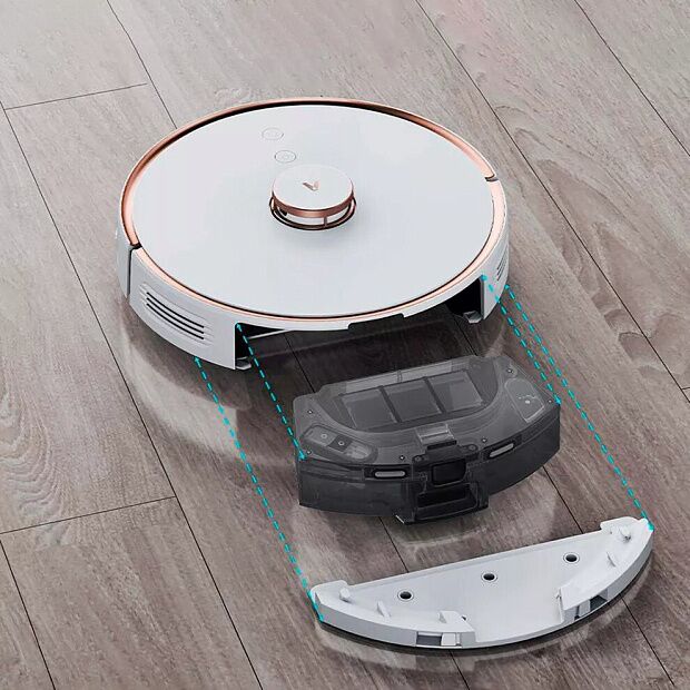 Робот-пылесос с базой самоочистки Viomi Robot Vacuum Cleaner Alpha S9 V-RVCLMD28A EU (White) - 6