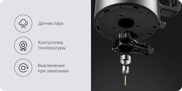 Электрический чайник Viomi Electric kettle YM-K1506 (Silver/Серебристый) - 8