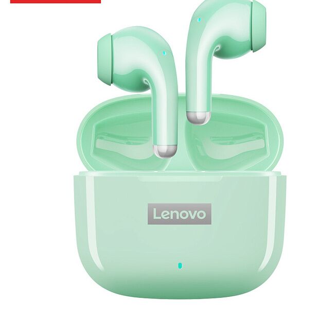 Беспроводные наушники Lenovo P40 pro Bluetooth 5.1 зеленый - 5