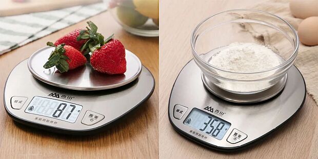 Электронные кухонные весы Xiaomi Senssun Electronic Kitchen Scale (EK518/EK4357H) (Silver/Серебристый) - 3