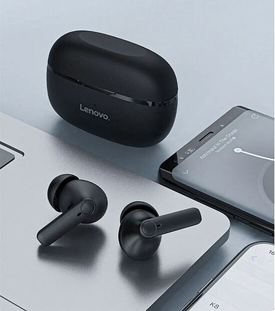 Беспроводные наушники Lenovo HT05 True Wireless Earbuds (Black) - 5