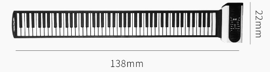 Рулонное электронное пианино (88 клавиш) Vvave Sound Floating Hand Roll Electronic Piano Big - 5