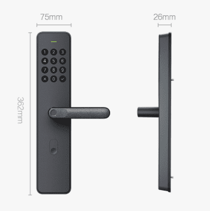 Умный дверной замок Xiao Smart Door Lock Customized (Black/Черный) - 2